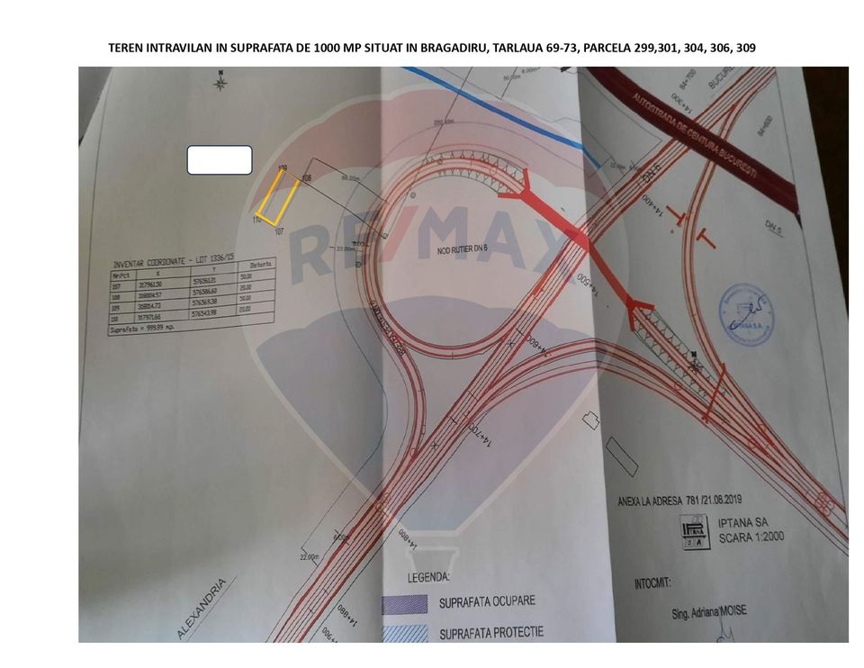 Land 1,000sqm Bragadiru / Sud