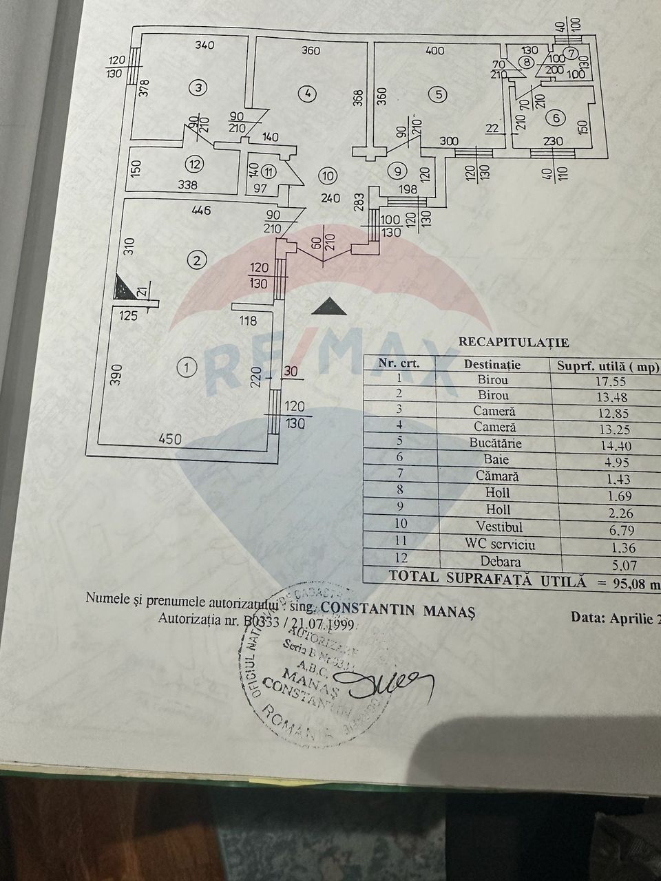 Office space in the Aviatorilor area – 95 usable sqm + garage 30 sqm