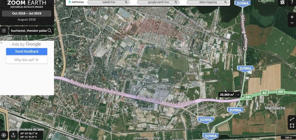 Teren 2Ha  Drumul Intre Tarlale - A2, pretabil hale + birou
