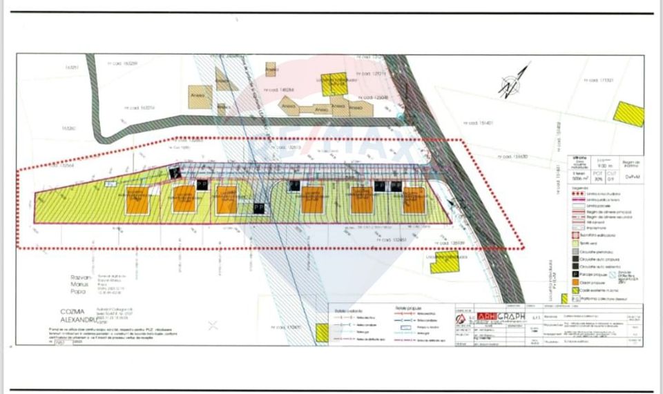 Teren Soseaua Bucium 5006 mp Intravilan - PUZ Aprobat - 6 Loturi