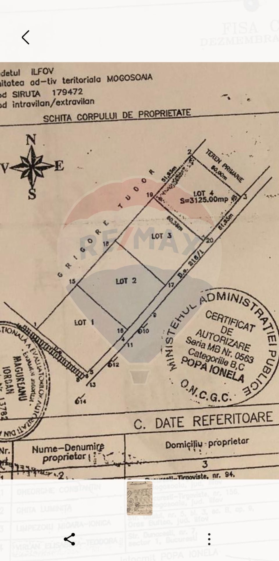 Land 9,232sqm Mogosoaia / Strada Agricultorilor