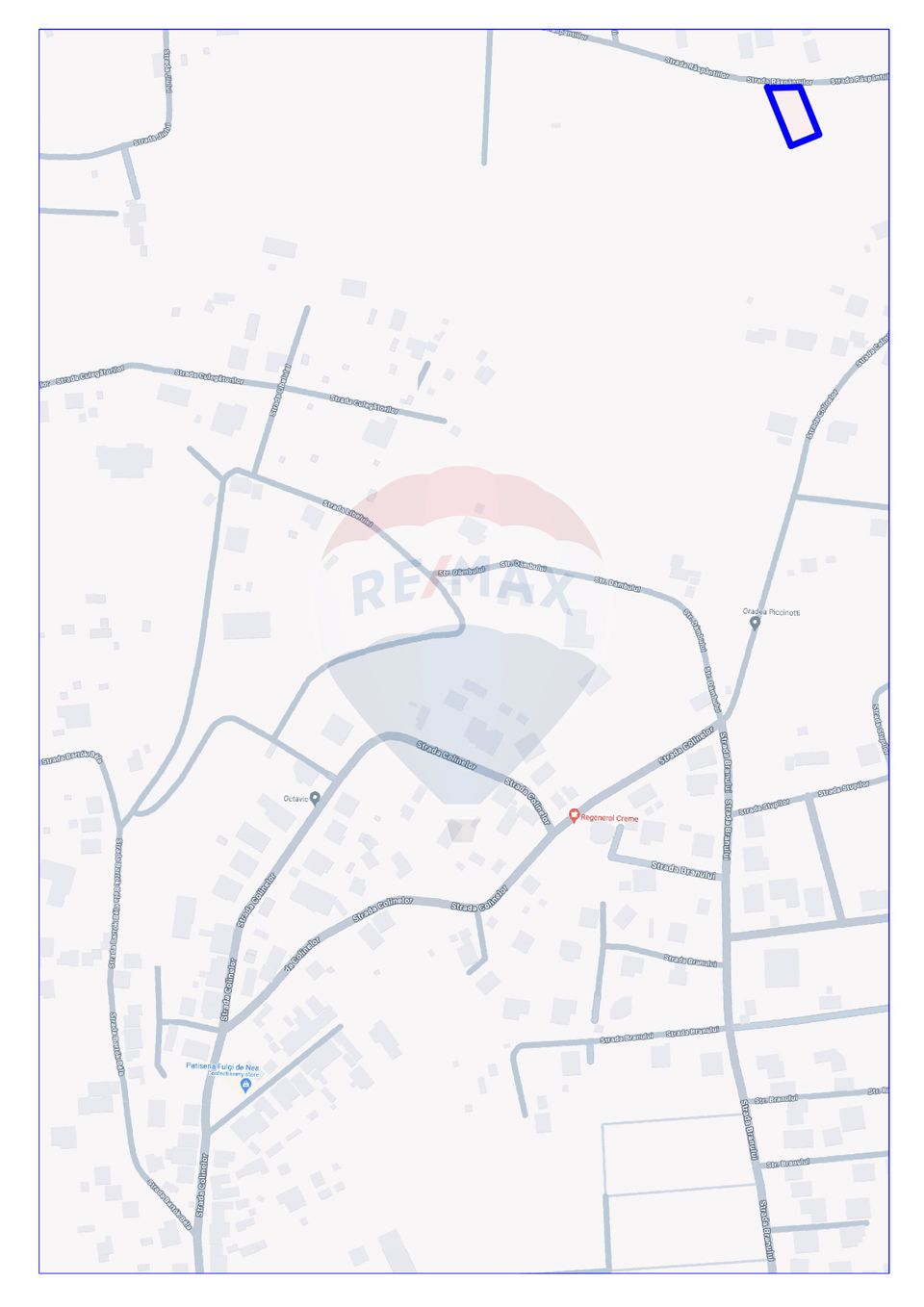 Land 1,000sqm Oradea / Strada Raspantiilor