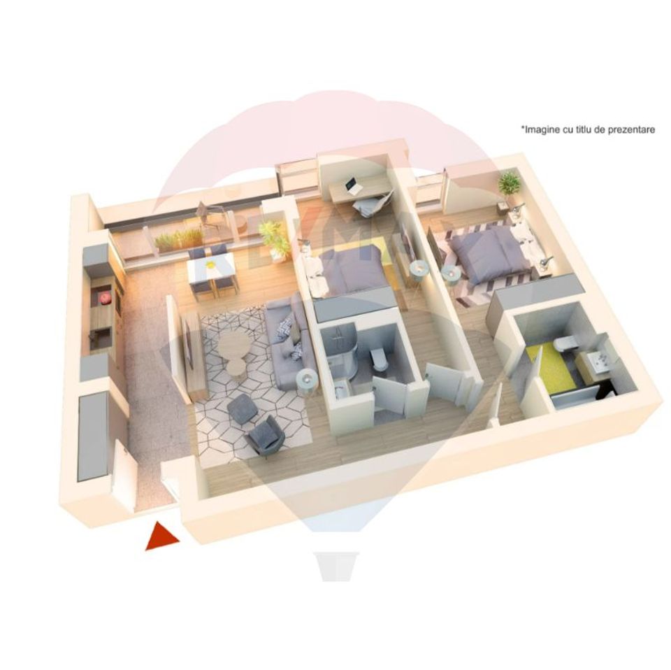 3 room Apartment for sale, Chitila area