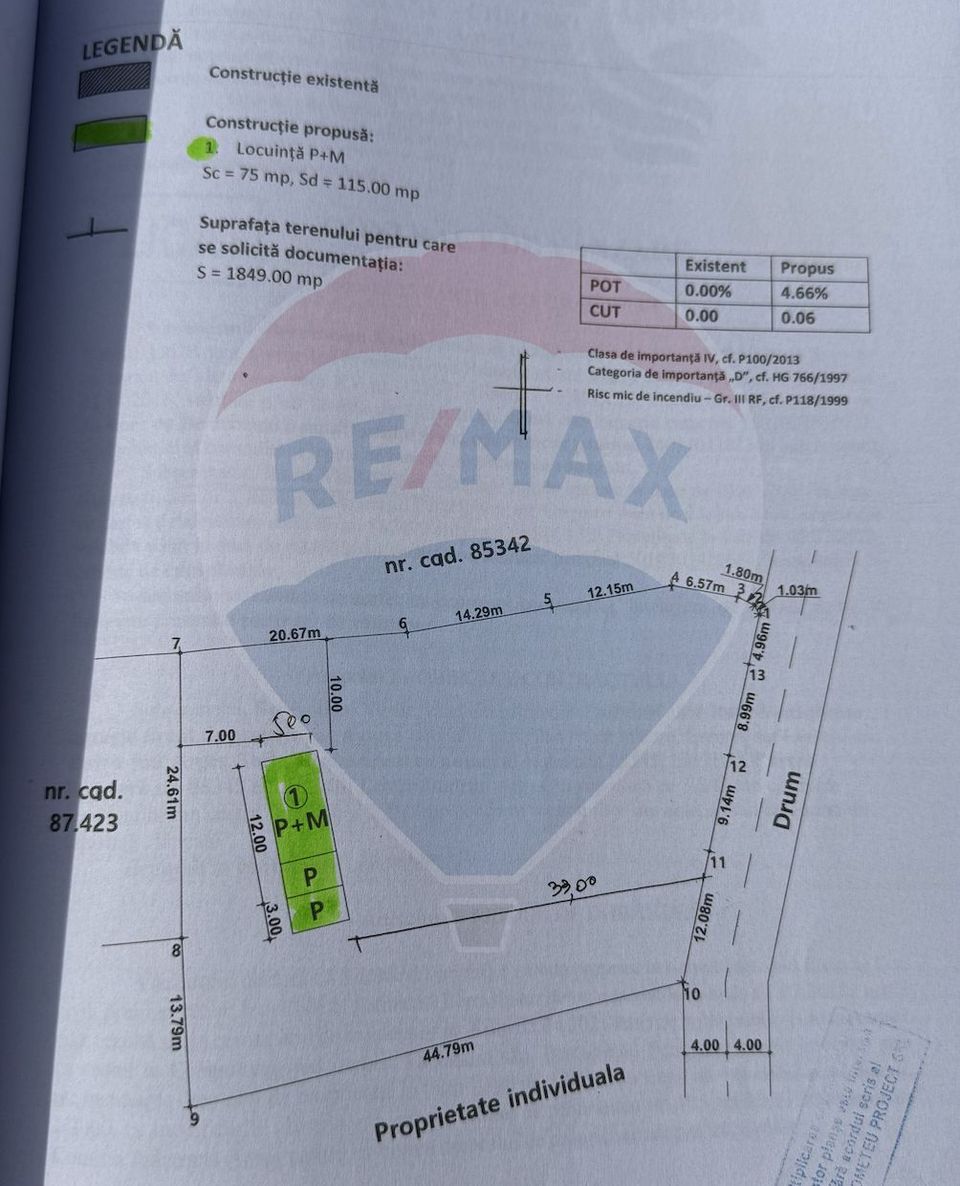 Land 1,849sqm Leresti / Strada Tarina