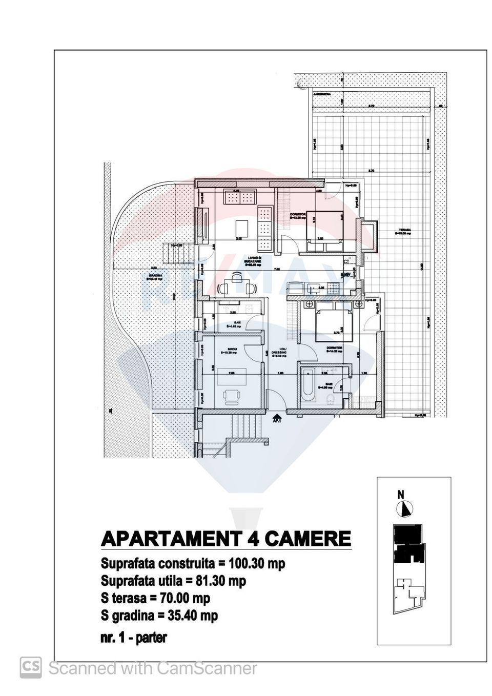 De vanzare: Apartament 3 camere, bloc nou, Pipera