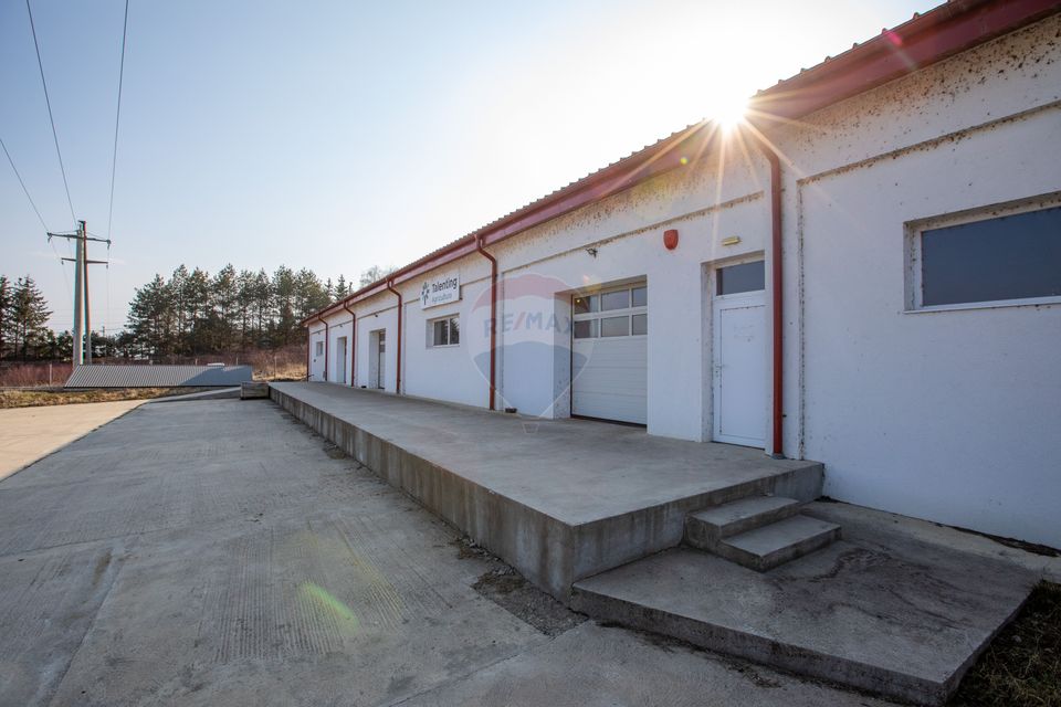 Hală 1.000 mp + curte 3.200 mp + CASĂ 160 mp BONUS | Acces TIR | Bacău