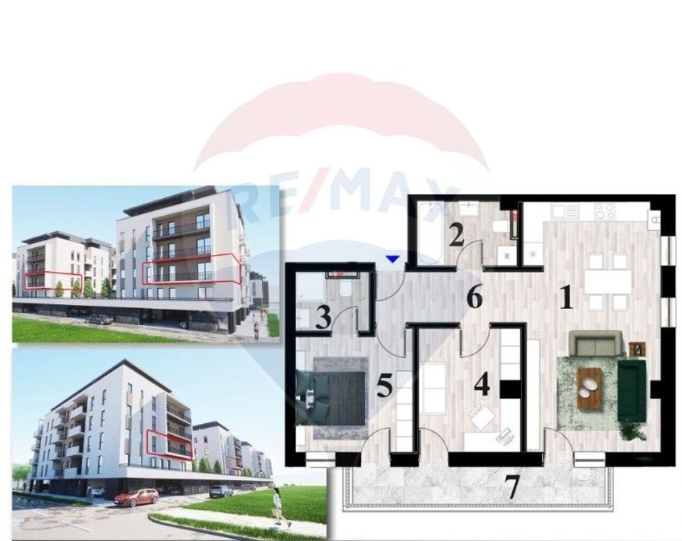 APARTAMENT cu 3 camere DE VÂNZARE în zona Orasul Vechi Baia Mare
