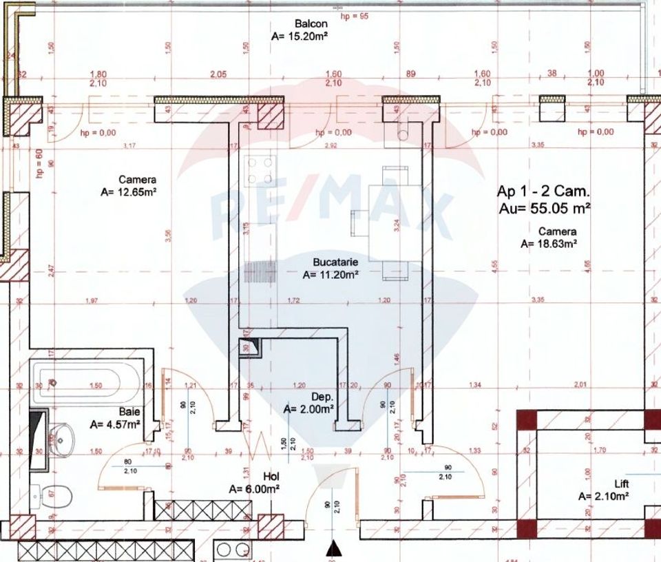 Apartament 2 camere decomandat de vanzare, Grivitei, Brasov