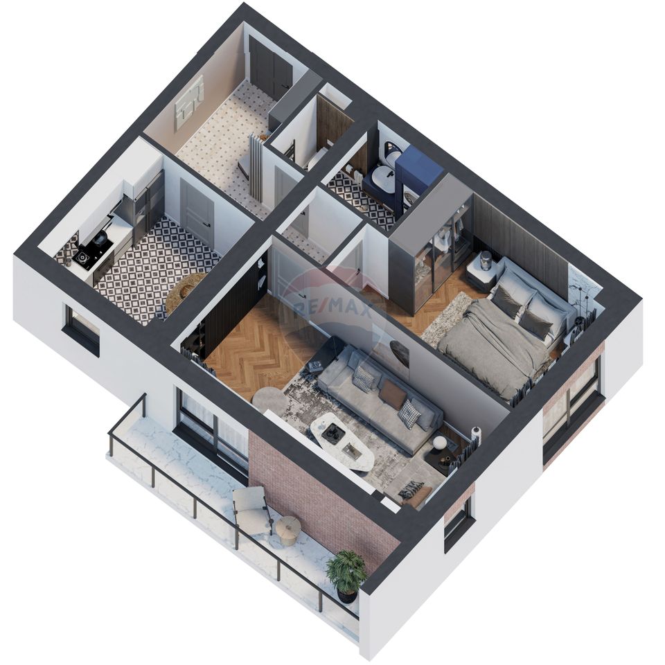 Apartament cu 2 camere de vânzare
