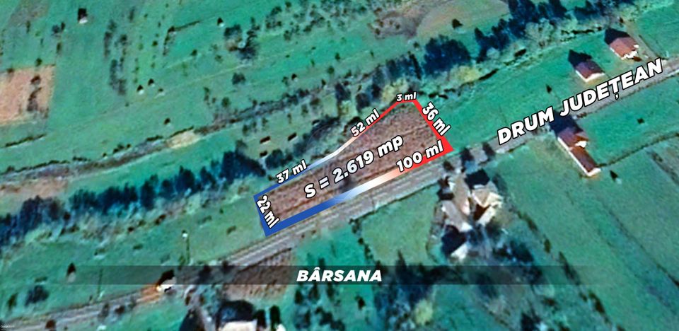 COMISION 0%  Teren intravilan de vanzare in Barsana (26 ARI)