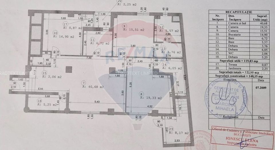 3 room Apartment for sale, Unirii area