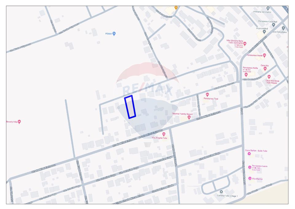 Land 1,095sqm Sanmartin / Strada Liviu Rebreanu