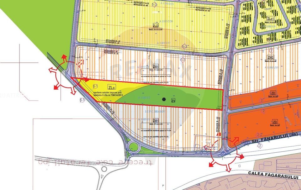 Land 33,088sqm Brasov / Strada Institutului