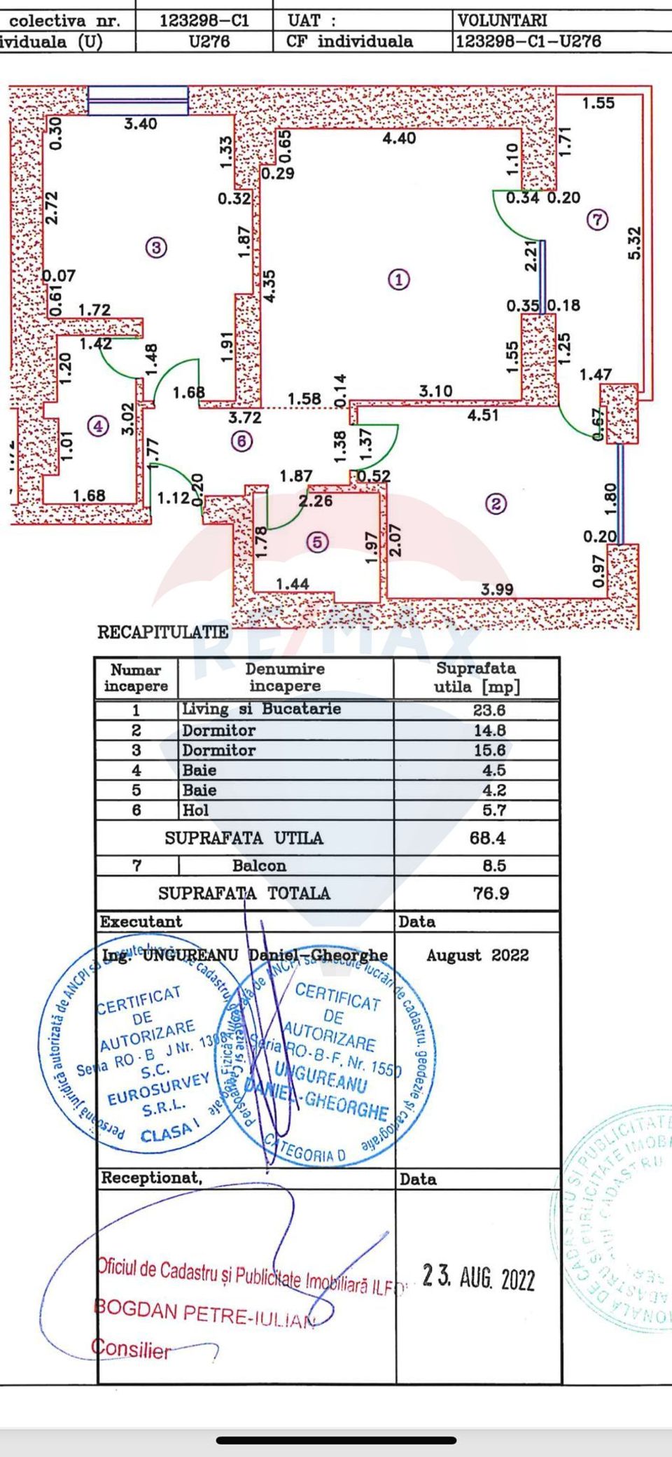 De inchiriat apartament 3 camere in Cortina North - Confort Premium
