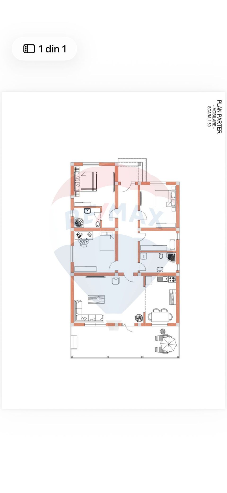 Casă spațioasă de vânzare | 4 camere | 120 mp util - 500 mp teren
