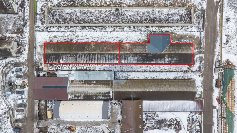 Hala de inchiriat in Codlea de la 100 mp/ideal depozitare & productie