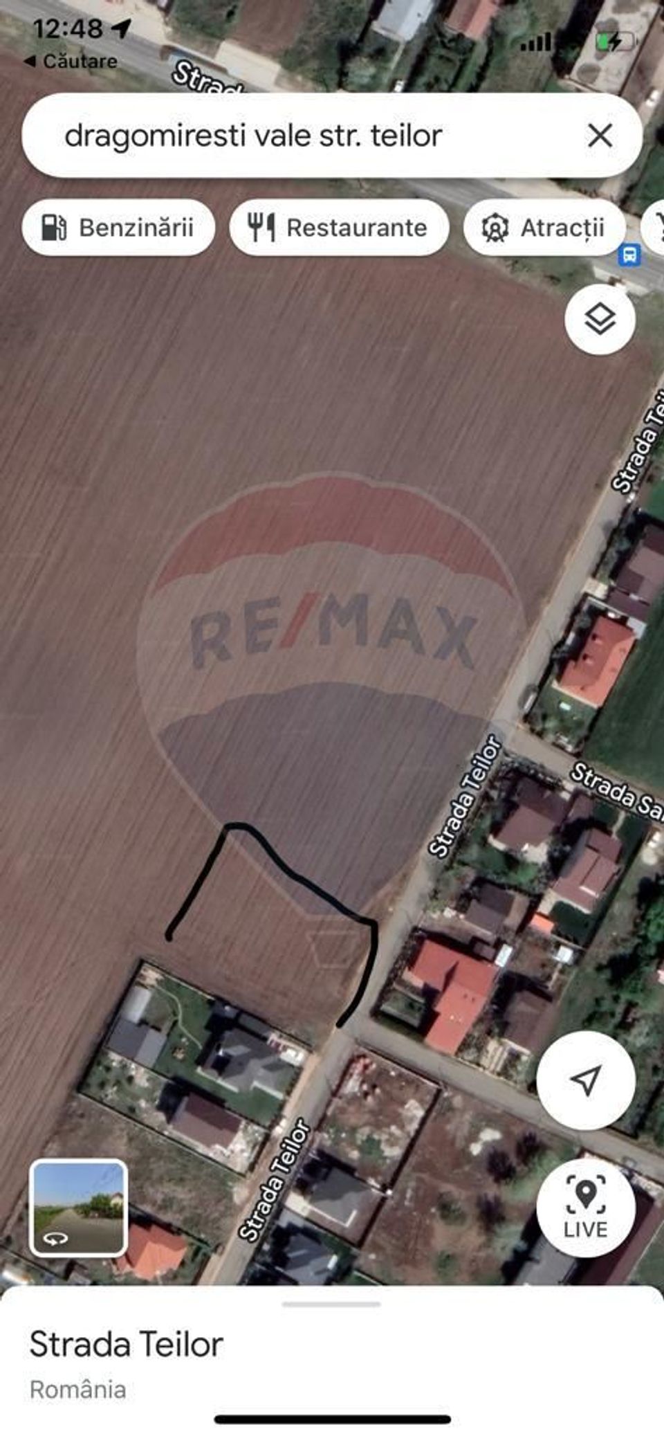 Land 1,200sqm Dragomiresti-Vale / Strada teilor