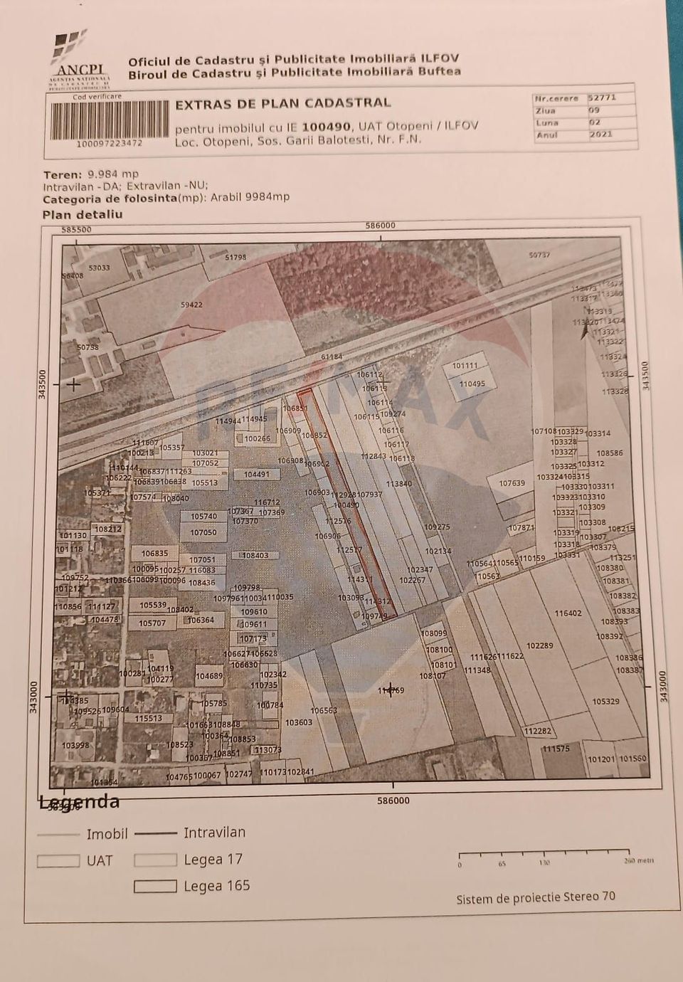 Land 10,000sqm Otopeni / Drumul Garii Balotesti