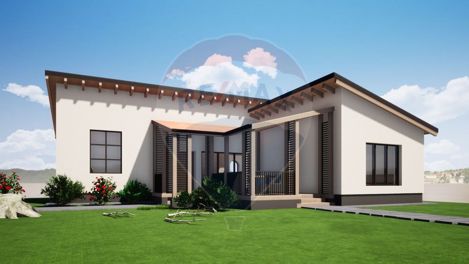 Teren Sacele- zona Kaufland, 500mp, cu proiect, AC, fundatie 150mp