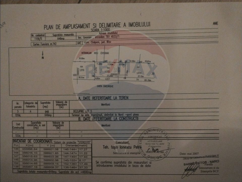 Vanzare teren Snagov - Izvorani, Strada Gradinarilor