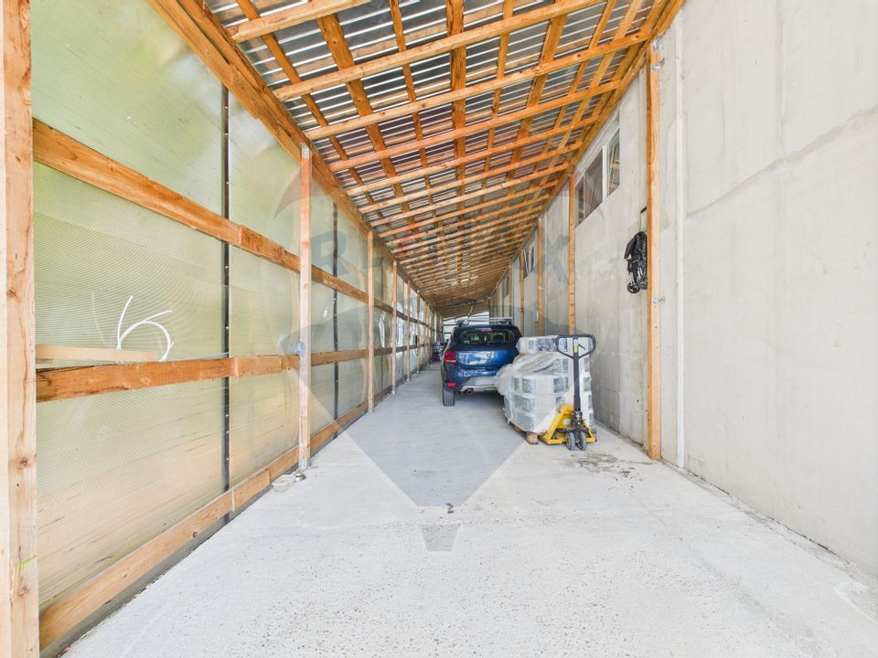 Hala, teren 5000 mp si casa in Potlogi- 38 km pana in Bucuresti