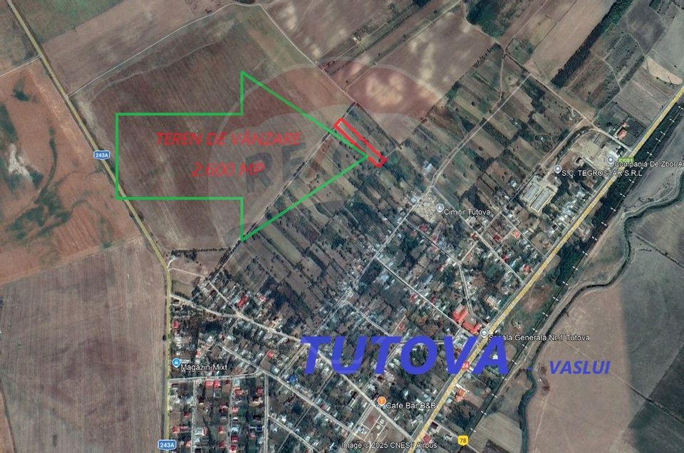 Teren de vanzare in Tutova jud. Vaslui