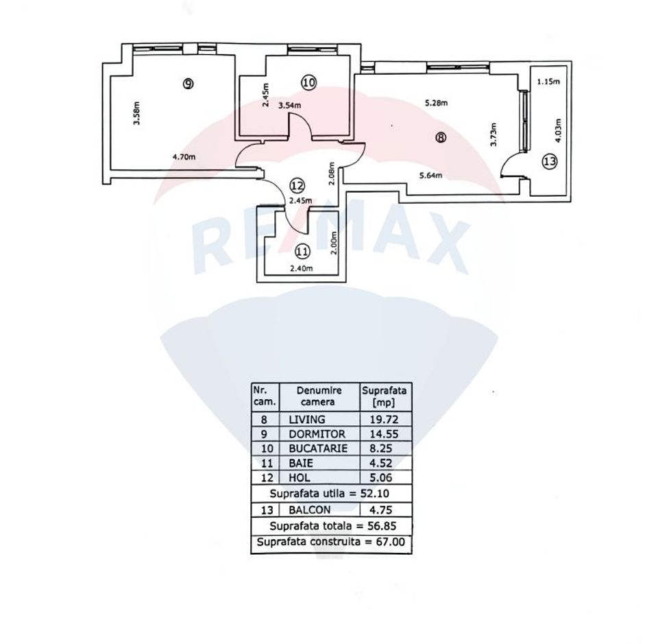 Apartament 2 camere de vanzare, zona Titulescu, Petru Rares, bloc 2019