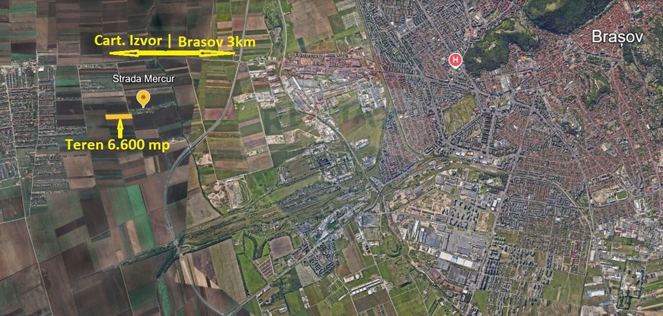 Teren Investiție 6300mp Săcele - 10m de Utilități in Raza Soarelui