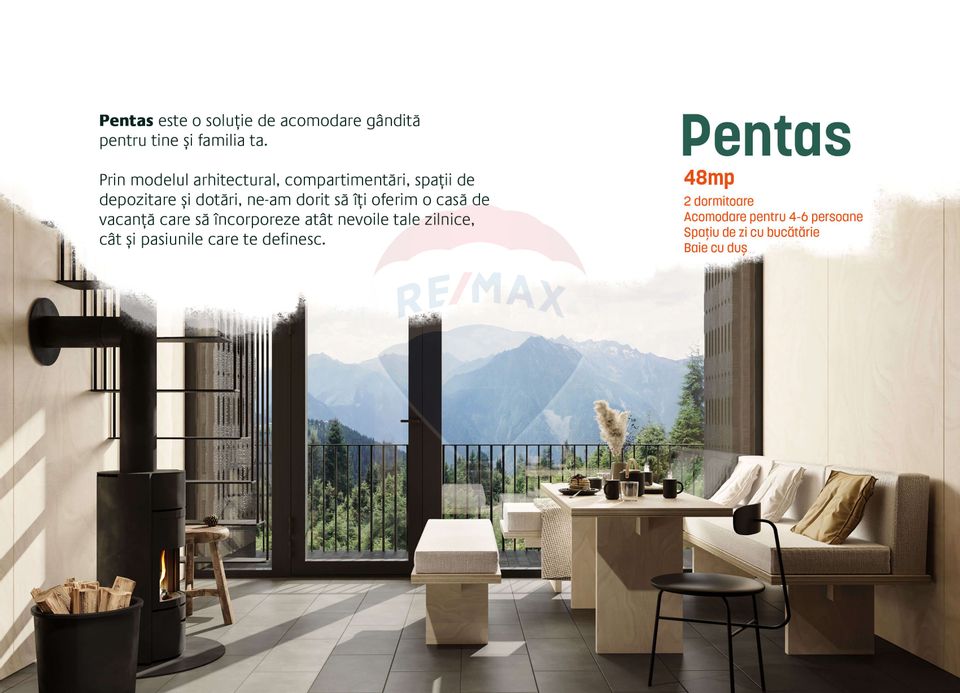 Doua case la munte, cu vedere superba, localizate in Poiana Marului