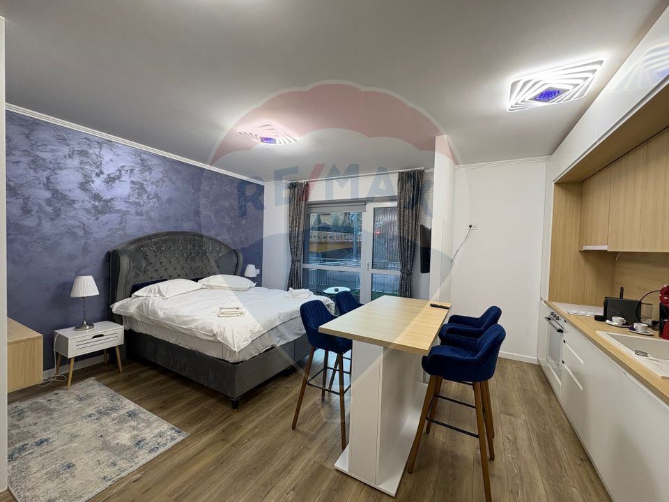 Studio luminos,55 mp, 2022 + parcare, Sinaia, introdus regim hotelier