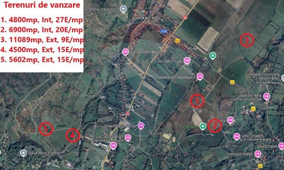 Land 5,602sqm Tohanu Nou / Strada Pe tarina