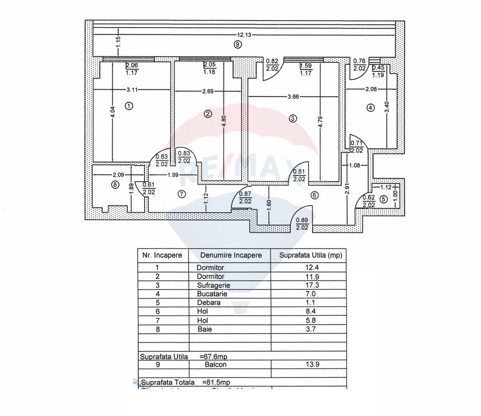 Apartament 3 camere Victoriei - Nicolae Titulescu bloc Pepco