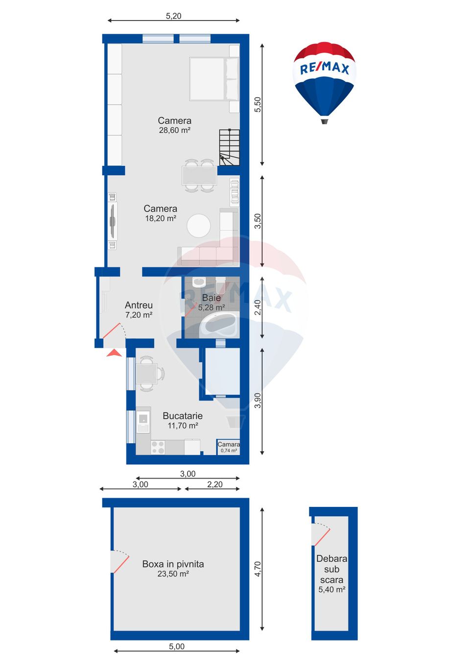 Apartament 72 mp, 2 Camere de Vânzare, Ultracentral, Caracter Istoric
