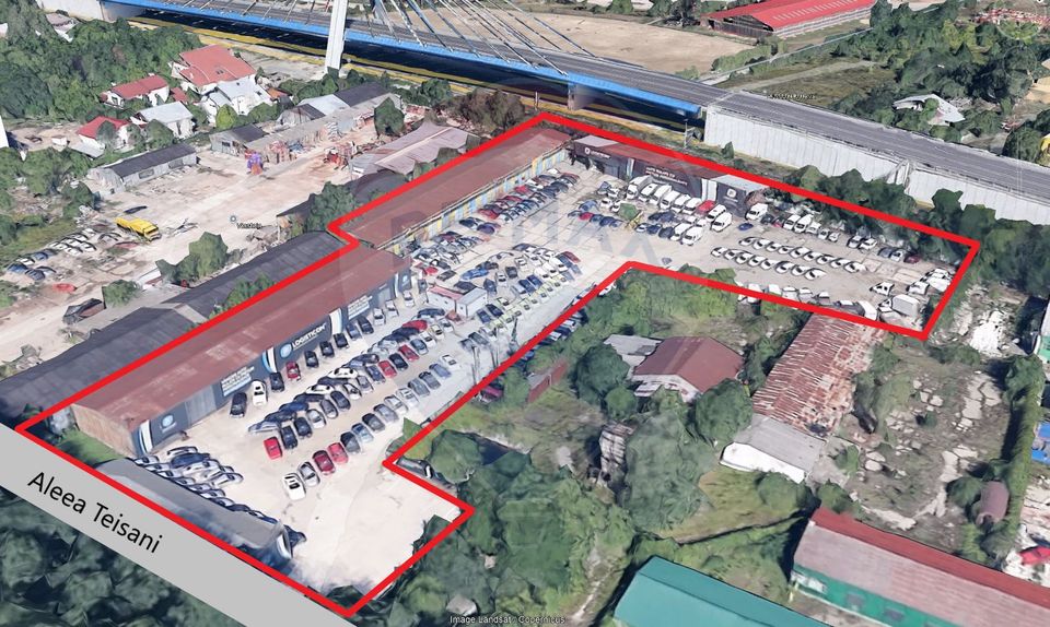 Metal halls 2180 sqm + land 9,700 sqm – Teișani Alley, DN1 access