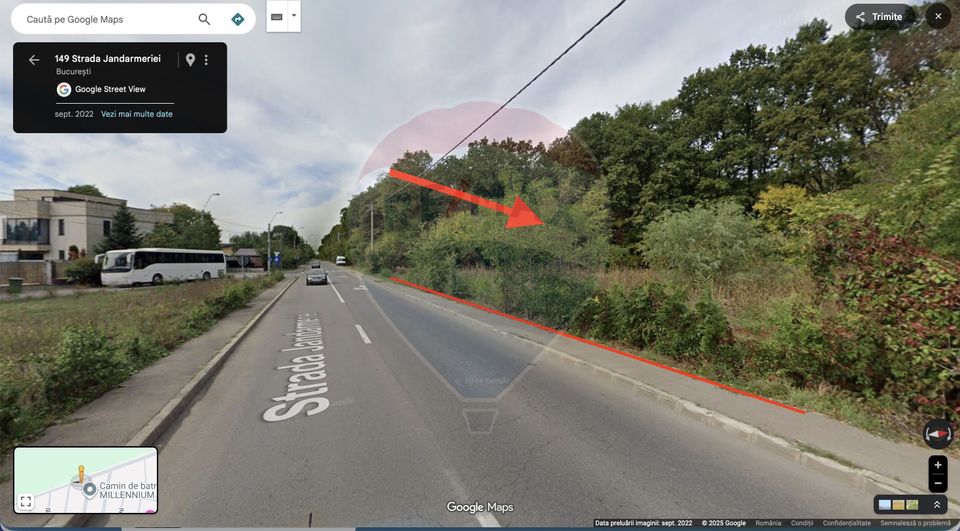 Teren de vanzare,  1,250mp Strada Jandarmerie, Baneasa