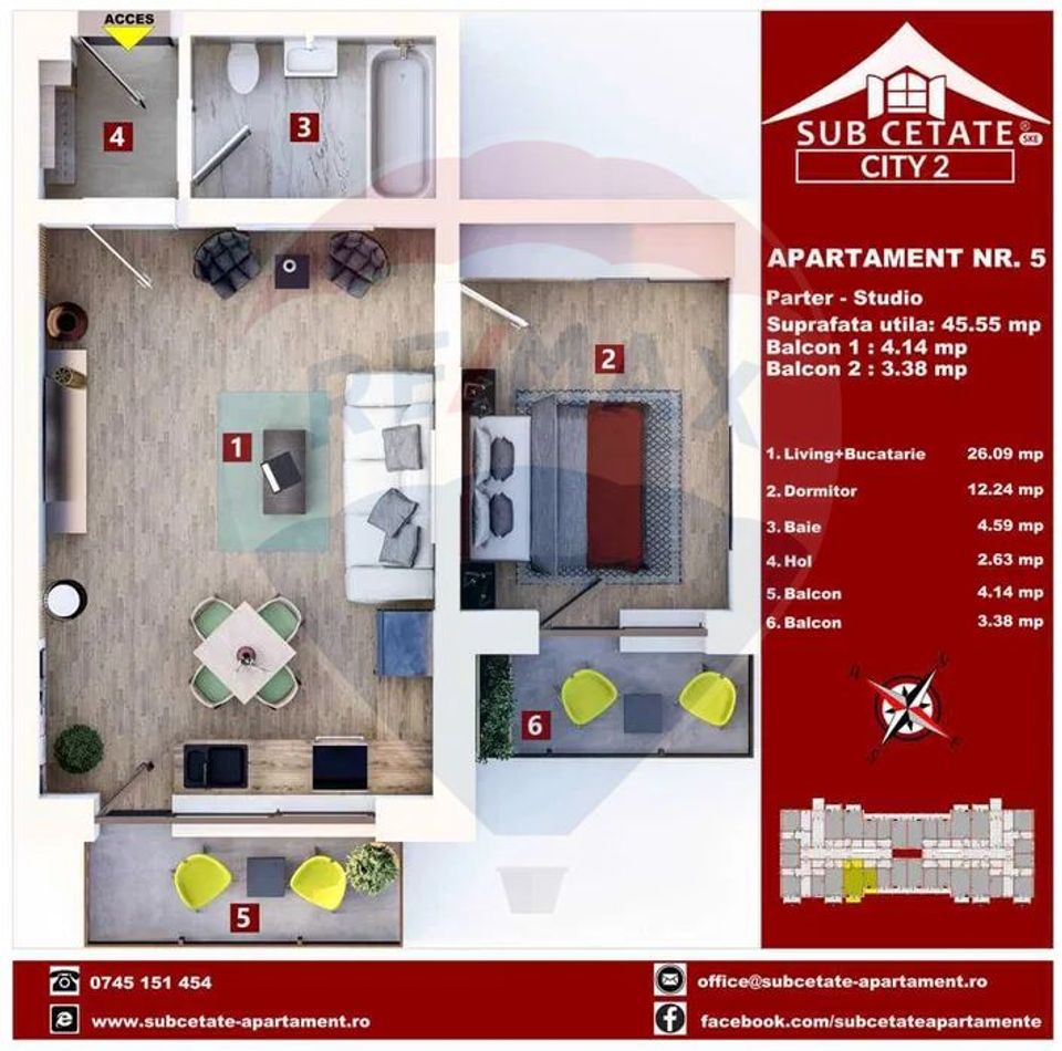 Apartament nou predare octombrie 2024