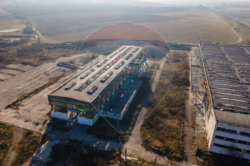 Teren industrial Orastie 13,5 ha cu hale fosta platforma industriala