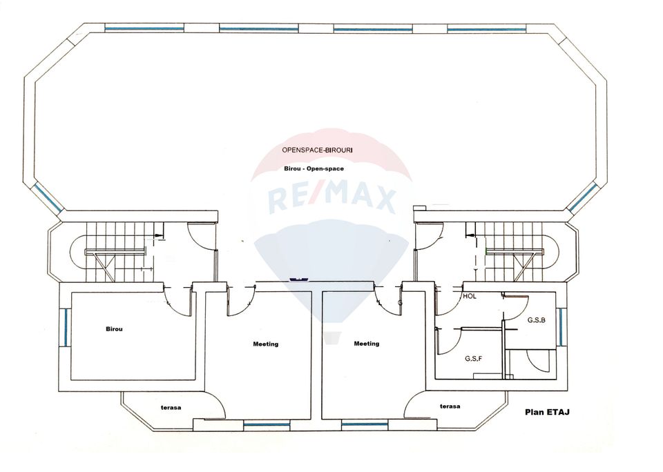Spatiu birouri de inchiriat 46-120 mp Semicentral. Comision 0%