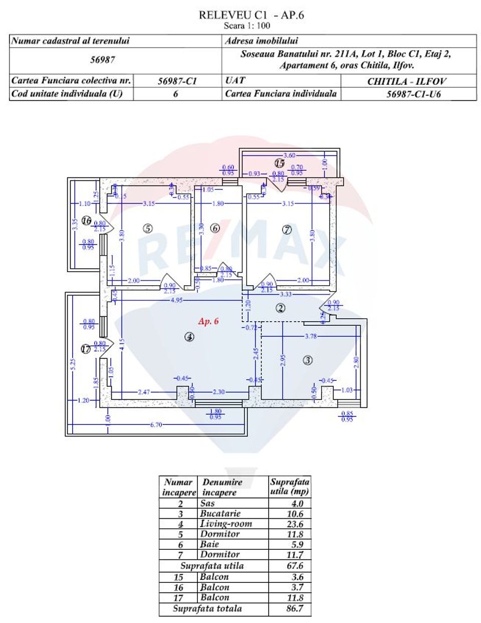 3 room Apartment for sale, Nord-Vest area