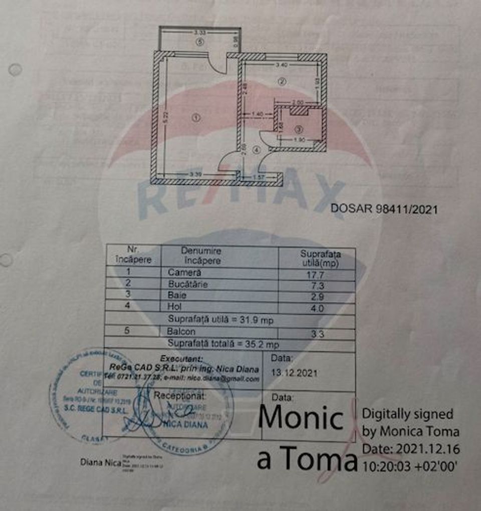 Garsoniera spatioasa de vanzare - Zona Oltenitei