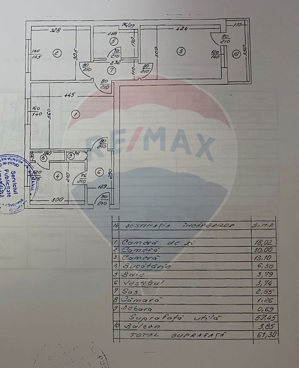 3 room Apartment for sale, Stefan cel Mare area