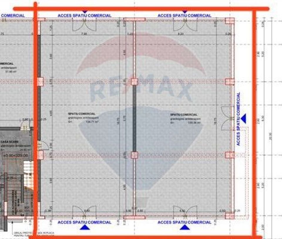 Spațiu comercial de închiriat | SU 275mp | Zona Intre Lacuri