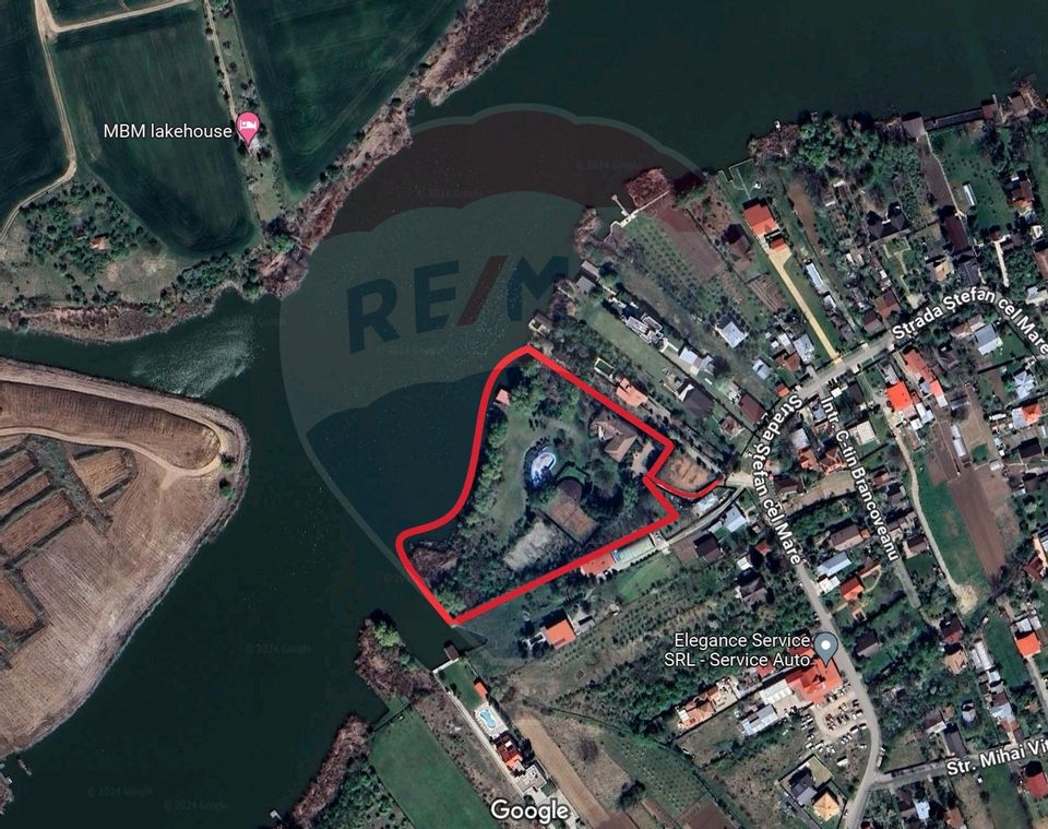 Land 10,755sqm, opening 175 ml at Snagov Lake