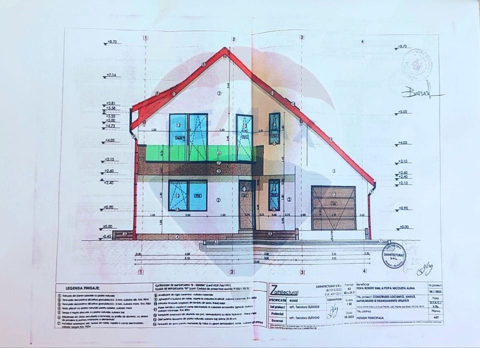 COMISION 0% |  Proiect de casă cu autorizație | teren 443 mp | Prejmer