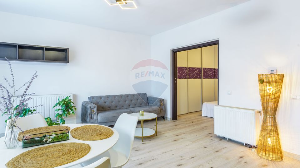 Apartament de vanzare 1 camera, nisa de dormit si terasa, Buna Ziua