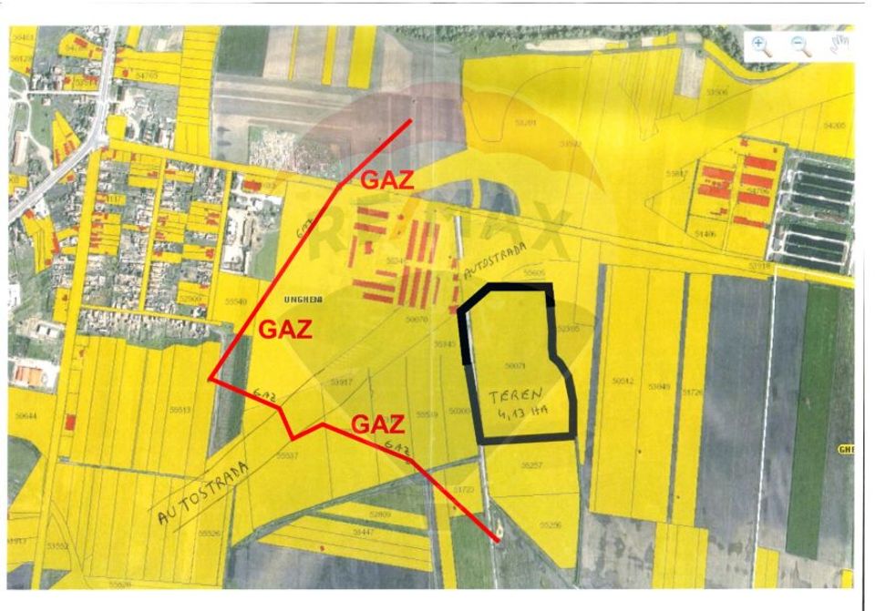 For SALE Agricultural land 41.356sqm Targu Mures / DJ DJ151D