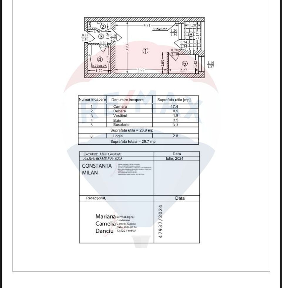 Studio for sale in Giurgiu area