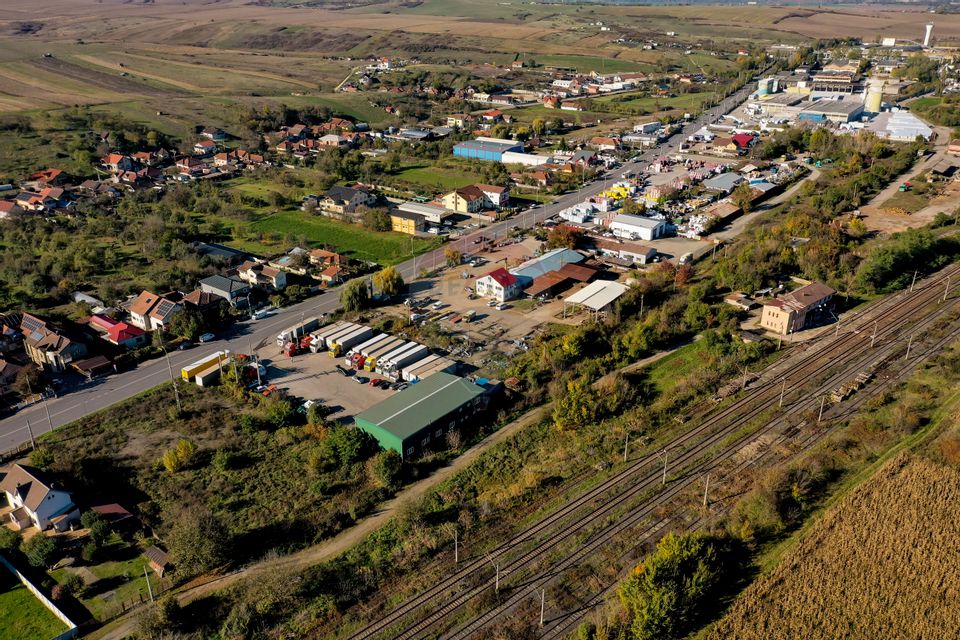 Hală industrială P+1 – 490 mp utili | Teren 2.447 mp | Platformă beton