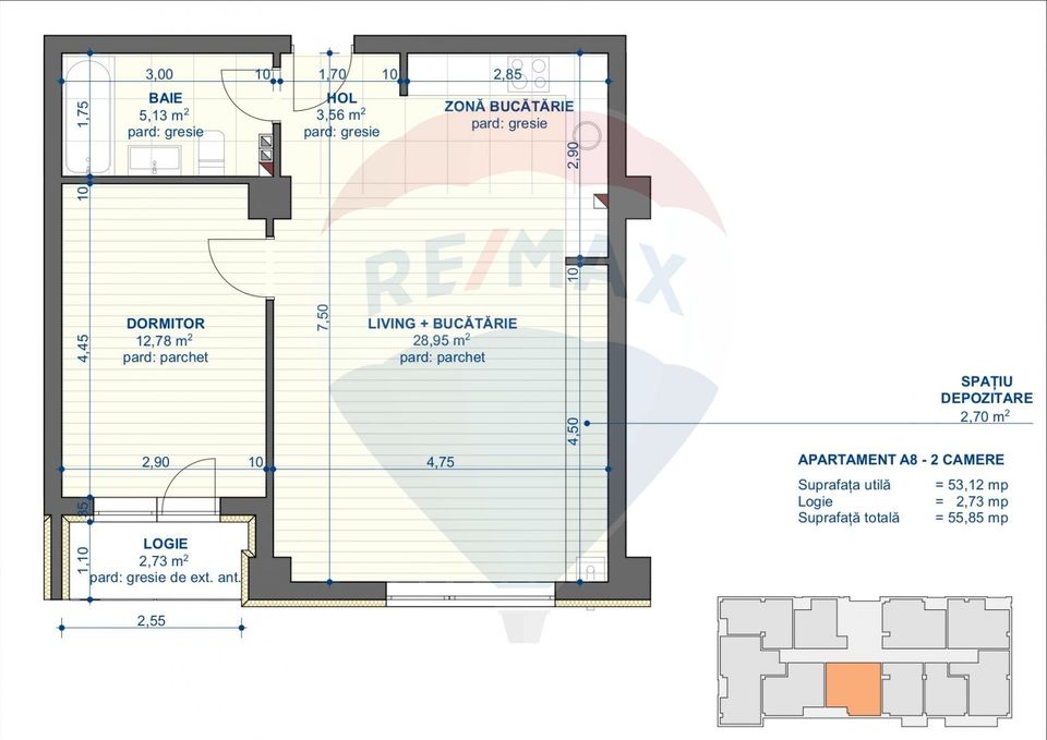 Apartament Nou de Vânzare 2 Camere în Iasi - CUG - 0% Comision