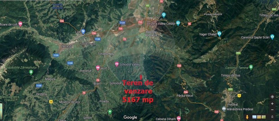 Comision Teren Rasnov - Strada Poiana velicanului, 5167mp